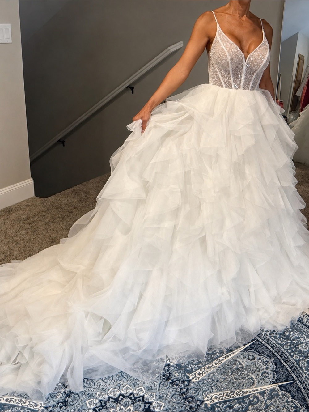 Allure Bridals Layered Gown